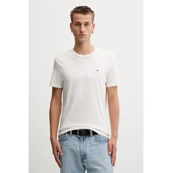 Bavlněné tričko Tommy Jeans 3-pack DM0DM21579 námořnická modř 59A, vel. M