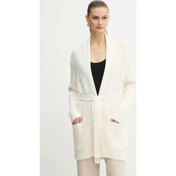 Dámský svetr Kardigan s příměsí vlny Armani Exchange XW000766.AF13774 béžová 01X, vel. M