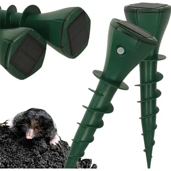 Odpuzovač zvířat KIK Solární odpuzovač krtků a hadů proti krtkům a hlodavcům 2 ks.