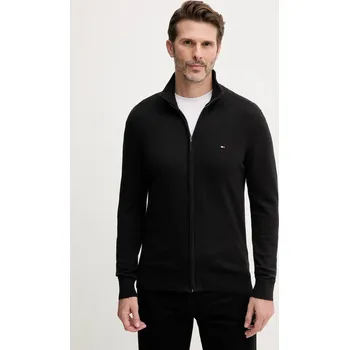 Pánský svetr Bavlněný svetr Tommy Hilfiger MW0MW36517 černá 99X, vel. M