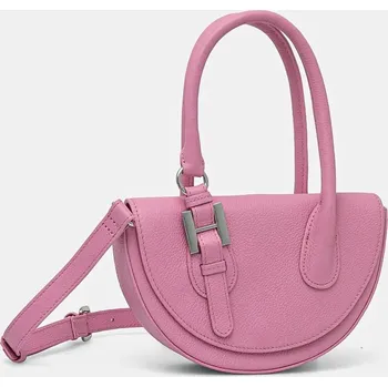 Kabelka Kožená kabelka Silvian Heach SPAGNOLI růžová barva, RCP25020BO 30X, vel. ONE SIZE