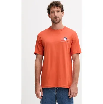 Pánské tričko Bavlněné tričko Gant tmavomodrá barva, s aplikací 2067004 22X, vel. M