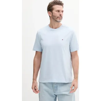 Pánské tričko Bavlněné tričko Tommy Hilfiger modrá barva, MW0MW39995 50X, vel. S