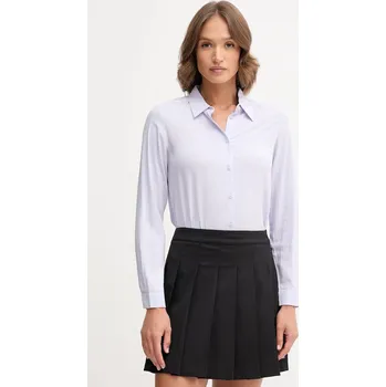 Pánská košile Košile United Colors of Benetton 5WPWDQ0B0 fialová 04X, vel. XS