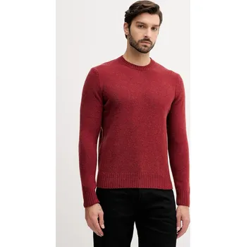 Dámské oblečení Vlněný svetr United Colors of Benetton 103MK1N24.507. burgundské 83X, vel. S