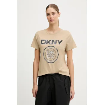 Pánské tričko Bavlněné tričko Dkny DP5T1366 béžová 80X, vel. XS