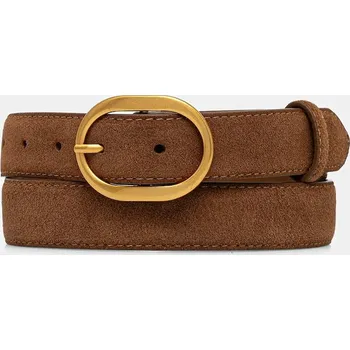 Opasek Semišový pásek Answear.LAB dámský, hnědá barva 625.cjk 82X, vel. ONE SIZE