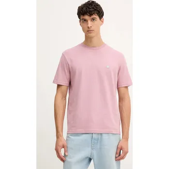 Pánská móda Bavlněné tričko United Colors of Benetton 3MI5J1AF7 růžová 34X, vel. S