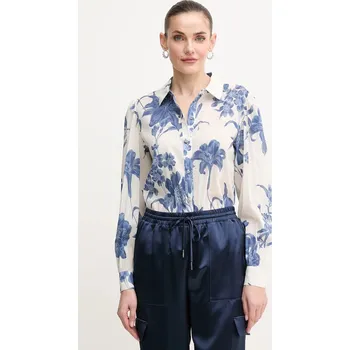 Pánská košile Košile Guess CLARA W5GH85.WH6C0 béžová 01X, vel. M