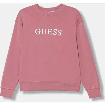 Dámská mikina Mikina Guess SOFIA dámská, béžová barva, s aplikací, O5RQ03 KCO31 O5RQ03.KCO31 30X, vel. S