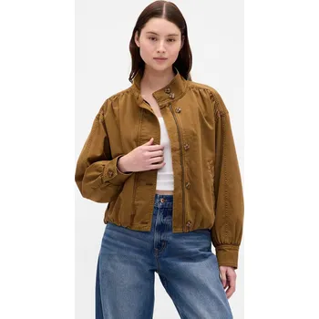 Pánská bunda GAP Dámské Oversize lehká bunda GAP Hnědá XL (2944385)