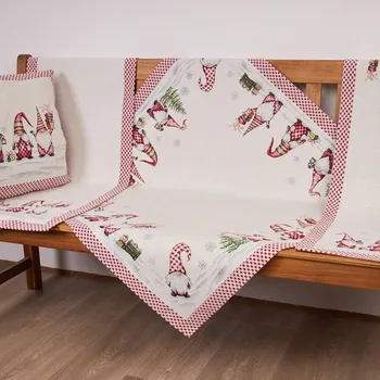 ubrus Tegatex Gobelínový ubrus - Vánoční chenille skřítci Velikost: 40*100 cm