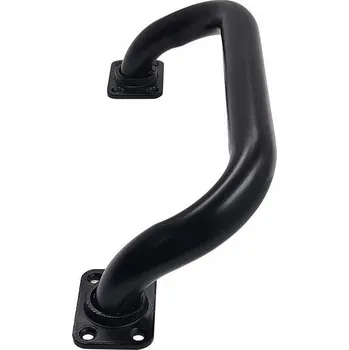 Dveřní kování Madlo vyosené 28x300mm černý lak (montáž zepředu)