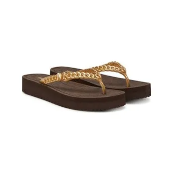 Dámské žabky Žabky MICHAEL Michael Kors Zaza 40S5ZAFA1B Zlatá 35