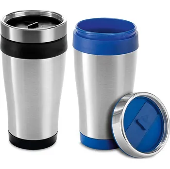 Termohrnek BATUM. 420 ml cestovní hrnek z nerezové oceli a PP 1 bez potisku bez potisku