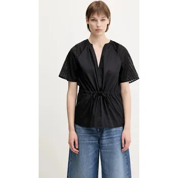 Dámská halenka Bavlněná halenka Samsoe Samsoe Satoma F25100007 černá 99X, vel. XS