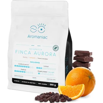 Káva Káva Aromaniac Nikaragua Finca Aurora - zrnková, 250 g