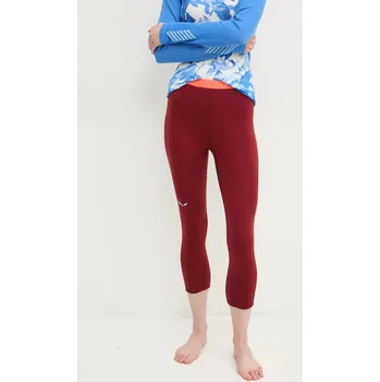 Dámské legíny Funkční legíny Salewa Cristallo Warm vínová barva, 00.0000028210 83A, vel. M