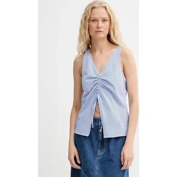 Dámská halenka Bavlněná halenka Renewed creative upcycling koszulowy.top modrá 50J, vel. M/L