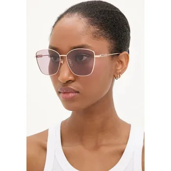 Sluneční brýle Sluneční brýle Gucci dámské, zlatá barva, GG1805SA GLD, vel. 60