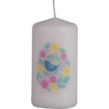 Svíčka Svíčka Springtime Twitter - vajíčko s ptáčkem, 60x120 mm 255 gram