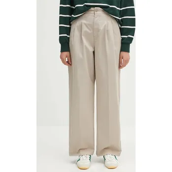 Dámské kalhoty Bavlněné kalhoty Carhartt WIP Leola Pant, 28, béžová, 80X