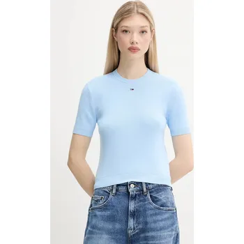 Pánský svetr Bavlněný svetr Tommy Jeans DW0DW19336 modrá 50X, vel. XL