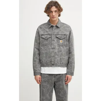 Dámská casual bunda Džínová bunda Carhartt WIP Duck Helston Jacket šedá barva, přechodná, I033766.2I30H, M, 90X