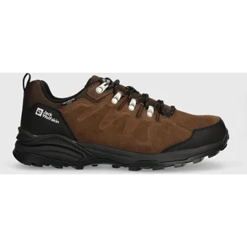 Pánské tenisky Boty Jack Wolfskin Refugio Texapore Low pánské, hnědá barva, 4049851 88X, EUR 42