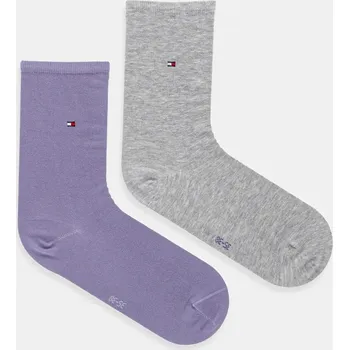 Pánské ponožky Ponožky Tommy Hilfiger 2-pack 371221. fialová 40X, vel. 39/42