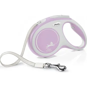 Vodítko pro psa Flexi Vodítko Comfort M pásek 5m růžové