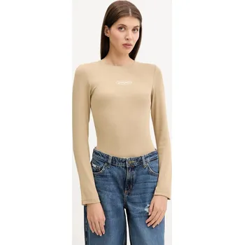 Tričko s dlouhým rukávem Guess Jeans W5YP38.KA0H1 béžová 80X, vel. XL