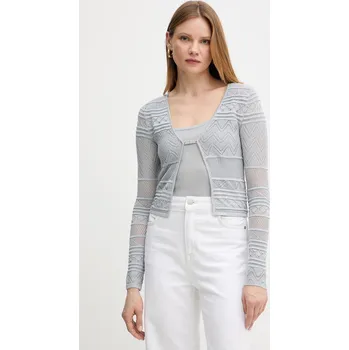 Dámský svetr Kardigan Guess NELLIE dámský, šedá barva, W5GR15 Z3E22 W5GR15.Z3E22 90C, vel. L