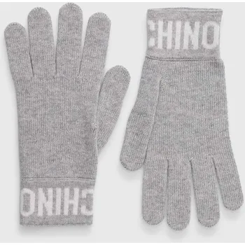 Rukavice Vlněné rukavice Moschino černá barva M2357.65232 09X, vel. ONE SIZE