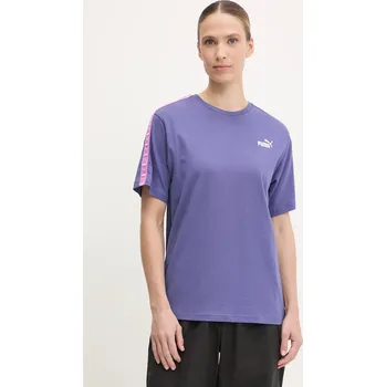 Dámské tričko Bavlněné tričko Puma dámské, fialová barva, 685009 48X, vel. XS