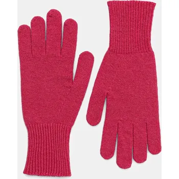 Rukavice Vlněné rukavice United Colors of Benetton černá barva, 1202DG00E 42X, vel. ONE SIZE