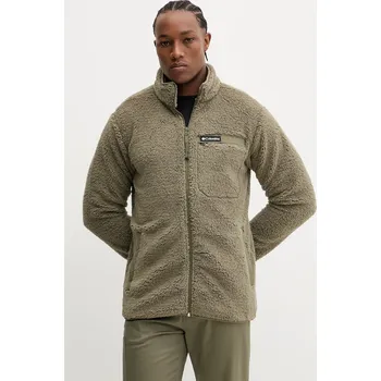 Pánská mikina Outdoorová mikina Columbia Rugged Ridge pánská, zelená barva, hladká, 2135481 78X, vel. S