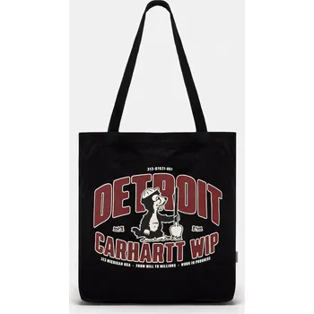 Bavlněná taška Carhartt WIP Canvas Graphic Tote černá barva, I033975, ONE SIZE, 99X