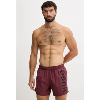 Pánské kraťasy Plavkové šortky HUGO ABAS 50513979 burgundské 83X, vel. S