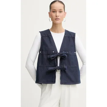 Dámská vesta Oboustranná džínová vesta Stine Goya SG.AW25.T101.2406 námořnická modř 59X, vel. XS