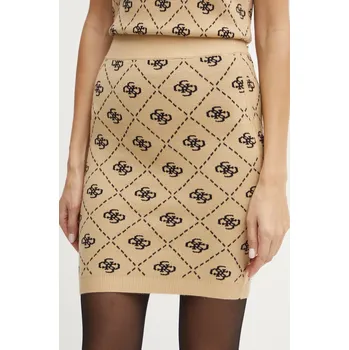 Dámská sukně Sukně s příměsí vlny Guess SARAH W4BD0S.Z3JD2 béžová 80X, vel. M