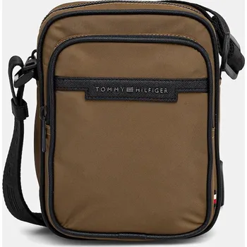 Kabelka Taštička Tommy Hilfiger zelená barva, AM0AM13465 81X, vel. ONE SIZE