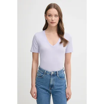 Dámské tričko Bavlněné tričko United Colors of Benetton dámské, růžová barva, 3GA2E4230 04X, vel. XS