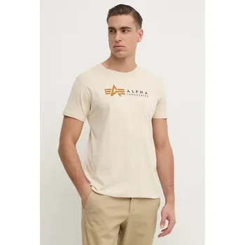 Tričko Alpha Industries 118502PP béžová 08X, vel. L