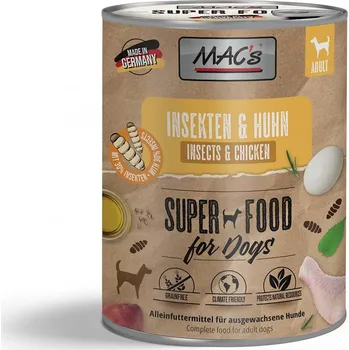 Krmivo pro psa MAC's DOG hmyz a kuřecí 6 × 750 g