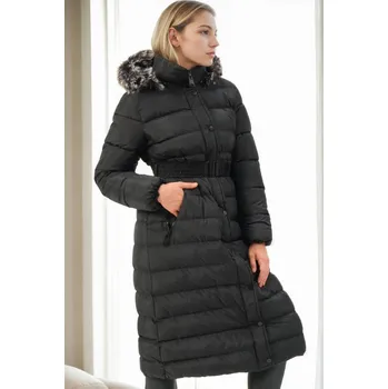 Z9779 DEWBERRY WOMEN'S COAT-BLACK dewberry černá 3462555