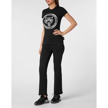 Pánské tričko Plein Sport T-Shirt 14221 Černá Skin Tight Fit S