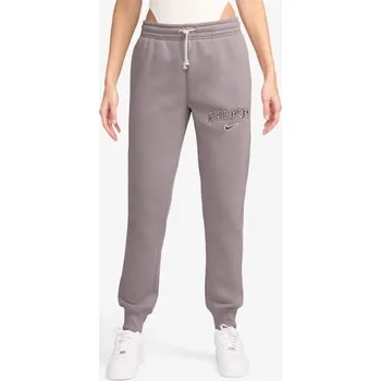 Nike Sportswear Phoenix Fleece Women's Mid-Rise Logo Sweatpants Pink 12 (M)