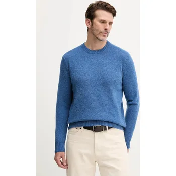 Pánský svetr Vlněný svetr United Colors of Benetton pánský, šedá barva 103MK1N24.507. 95X, vel. XL