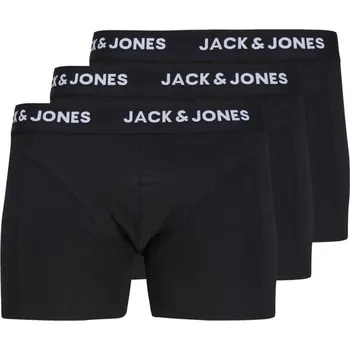 Boxerky Jack and Jones Anthony 3-Pack Boxer Trunk Mens Black L